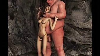 Cartoon Ogres Ejaculating On 3d Animated Women